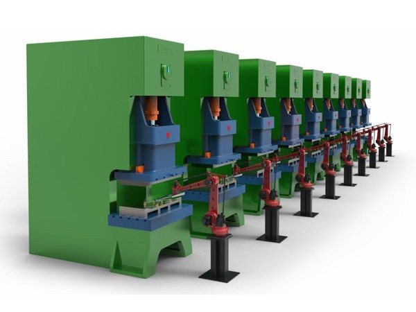 四軸沖壓機器人連線應(yīng)用